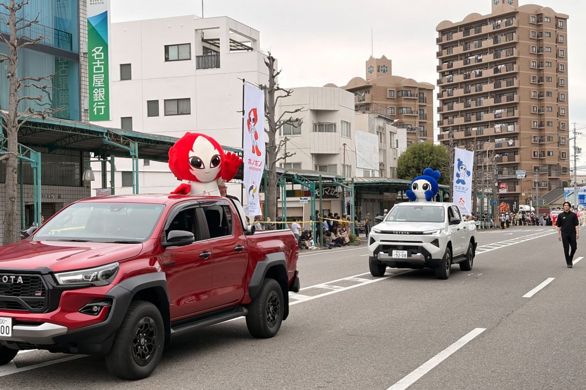 家康公行列にホノホンとウズミンが登場しました！