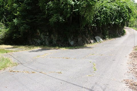  広々した場所に出ますので、車を停めて歩きましょう