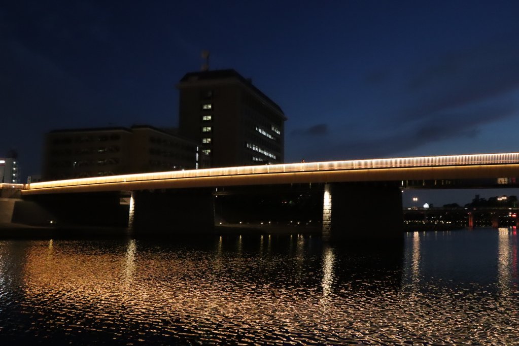 ライトアップ（桜城橋）