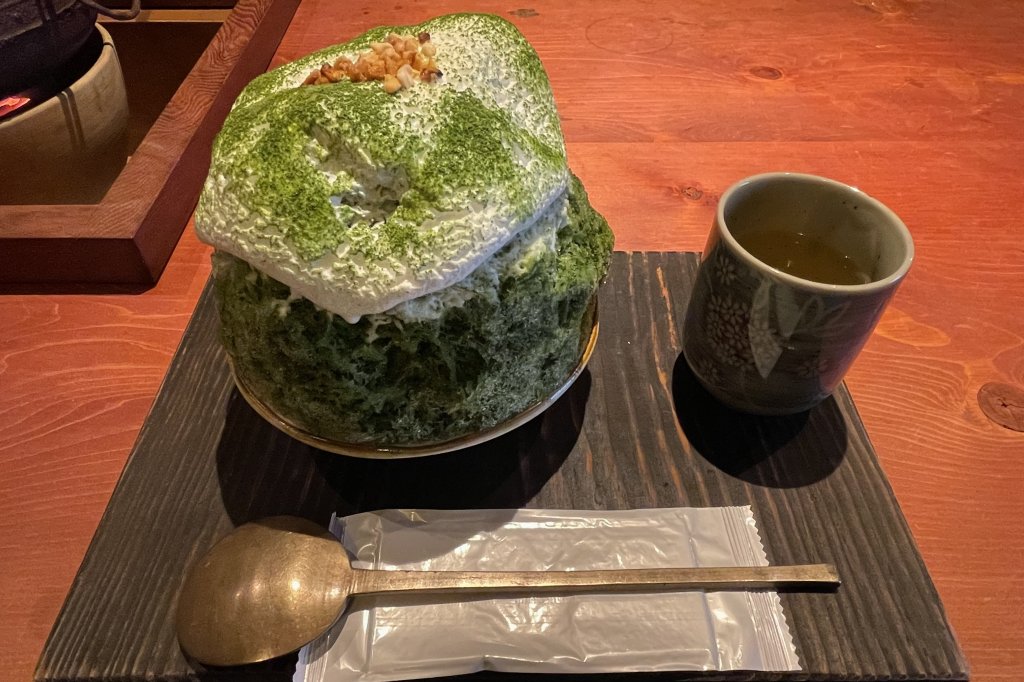 抹茶のかき氷