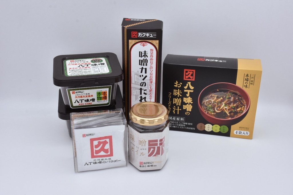 市場 カクキュー三河産大豆使用 八丁味噌３００ｇ：食彩の蔵