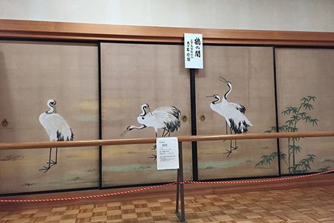 文化財収蔵庫は室温や湿度が一定に保たれ、大切な障壁画が劣化しないように配慮されています
